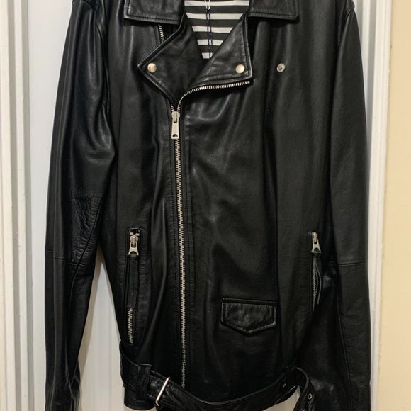 SCOTCH & SODA LEATHER JACKET NWT - Picture 5 of 11